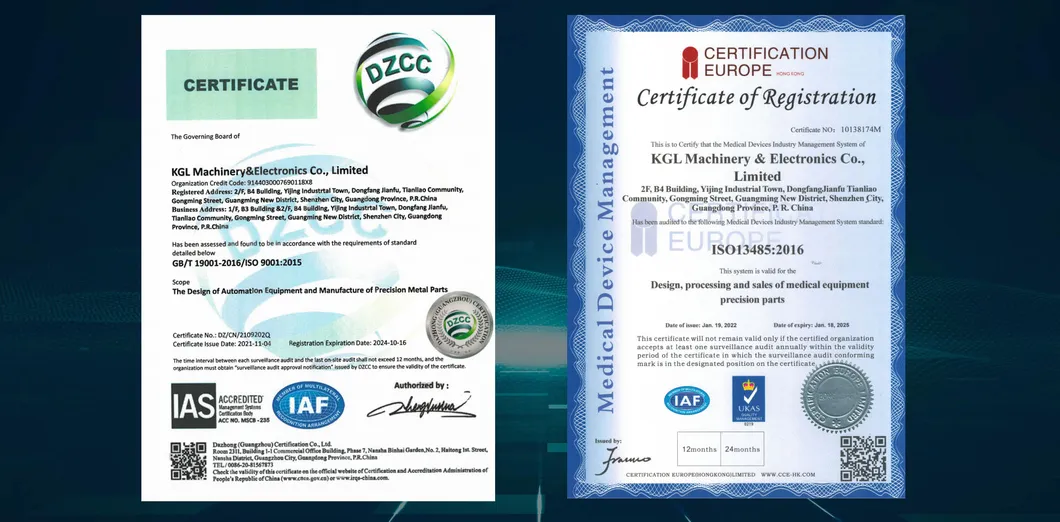 Certifications