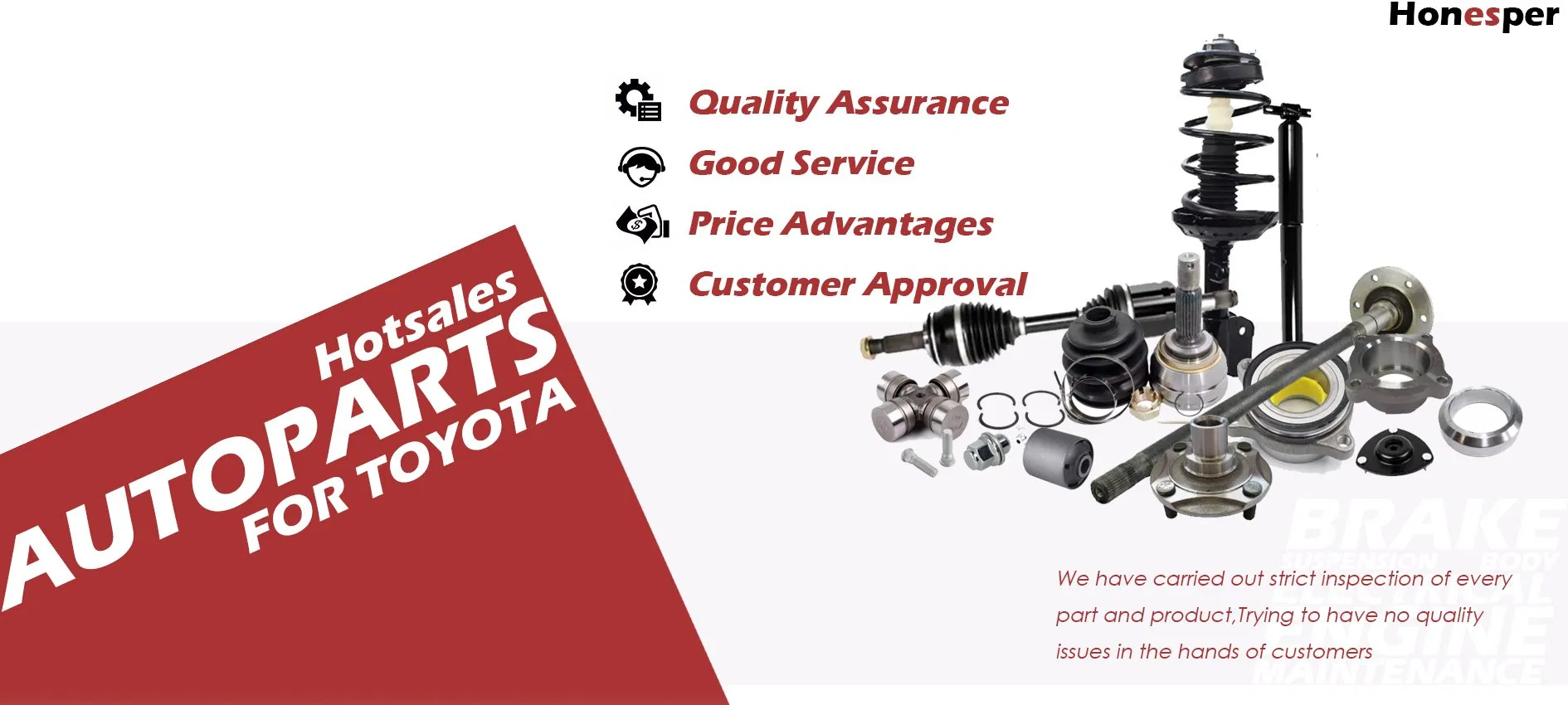 Wholesale Car Spare Parts Auto Part Suspension Parts Engine Parts Body Part Car Accessories for Lexus Es 2018-