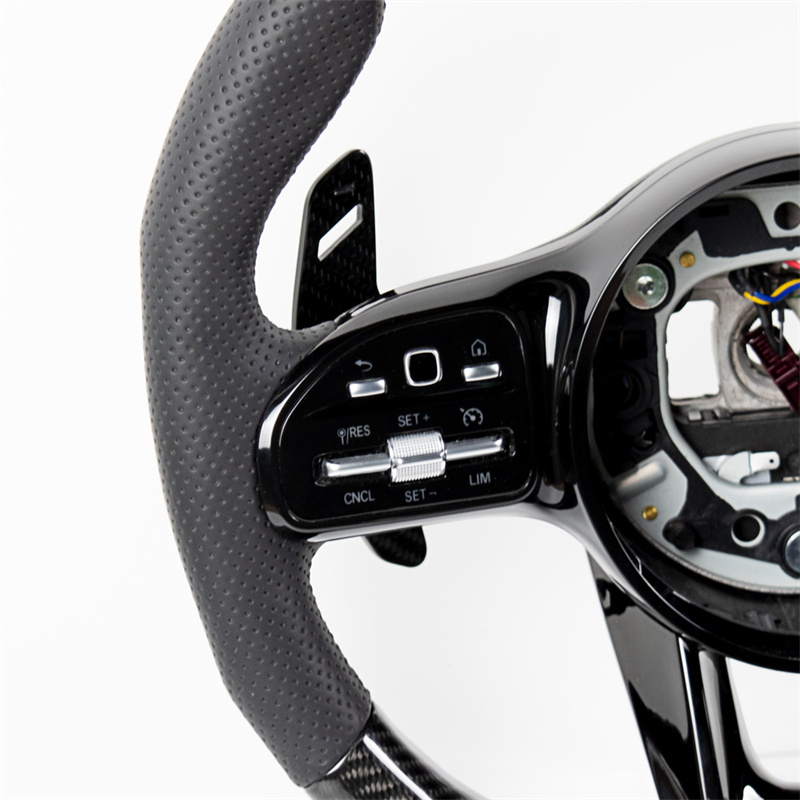 Customization Carbon Fiber Steering Wheel Auto Interior Accessories for Mercedes Benz W205 C63 808 E43 C300 C200 GLC SLK A45