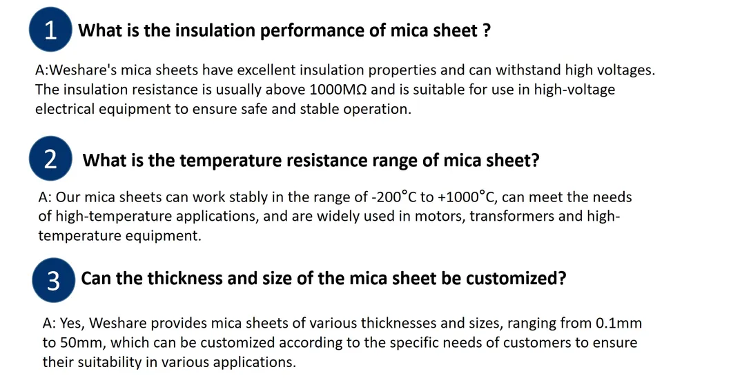 Precision Mica Components with Excellent Thermal Stability for Industrial Applications