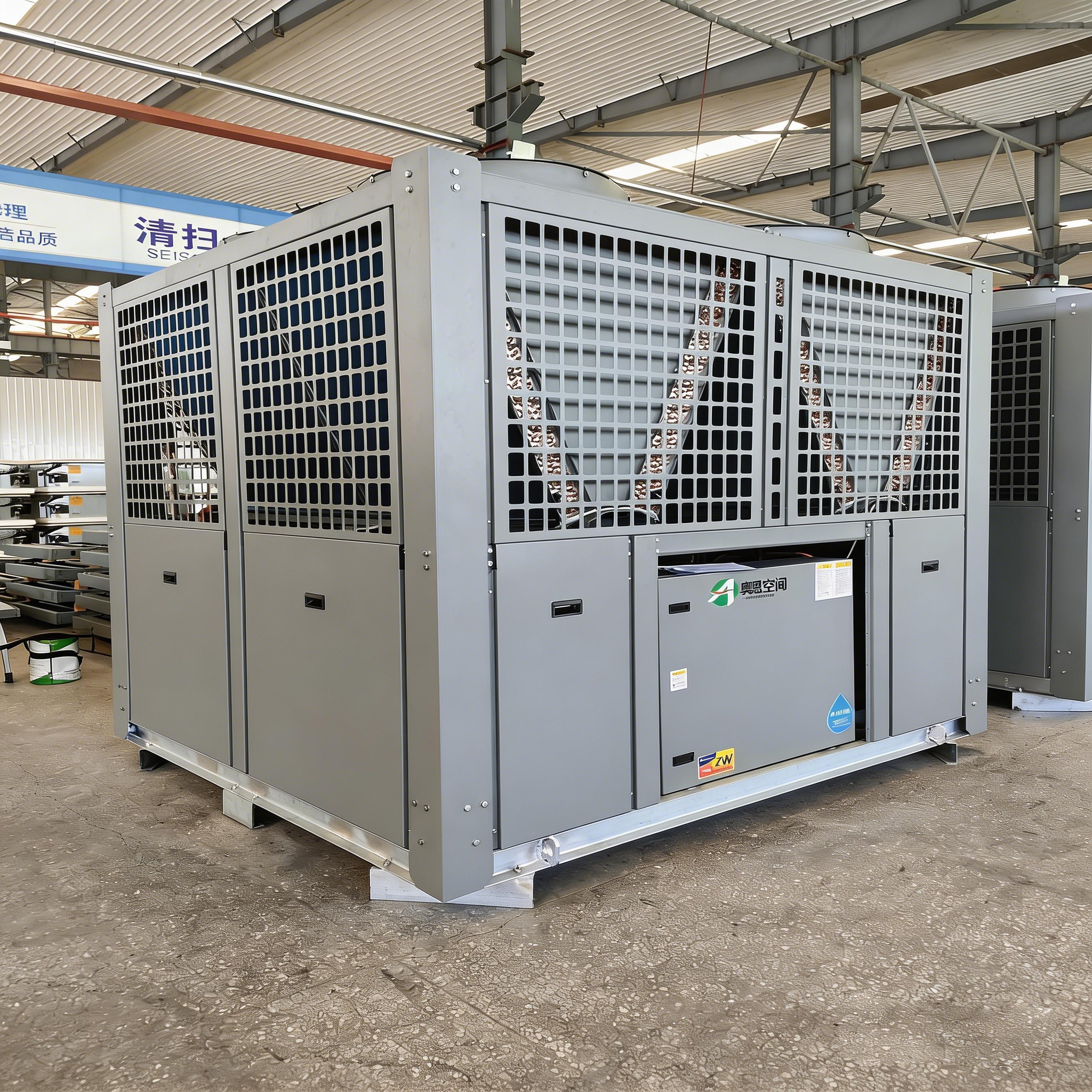 100P Air Source Heat Pump Central Air Conditioning System for Large Building
