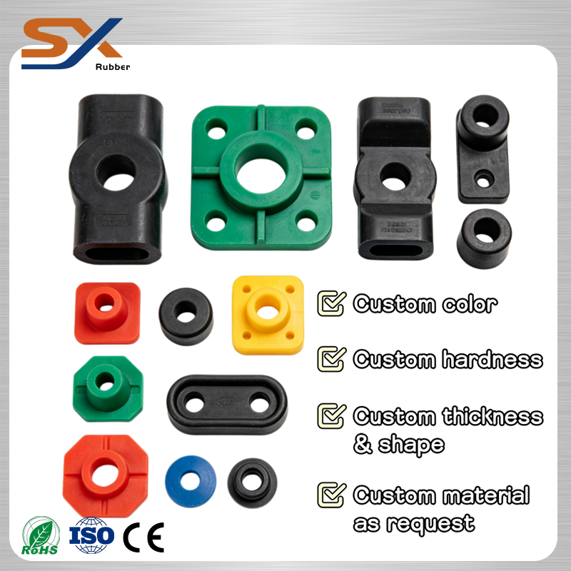 Eco-friendly EPDM UV Resistant 60A Custom Rubber Molded Components for Automotive Exterior Lighting and Body Frame Parts
