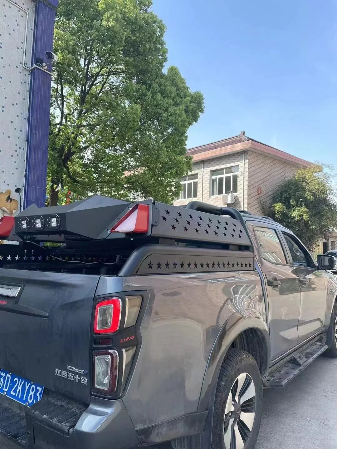 Universal Car Accessories Chimney Gantry Roll Bar Bed Ladder Rack for Pick up Truck