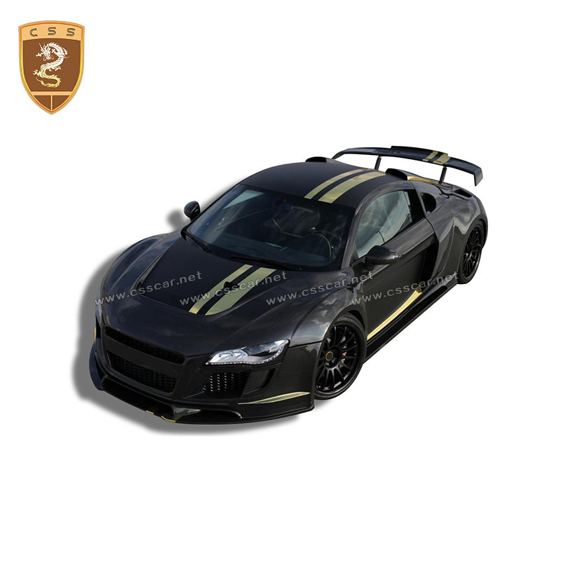 Cheapest Price Ppi Style R8 Carbon Fiber Rear Trunk Spoiler Wing for Audi