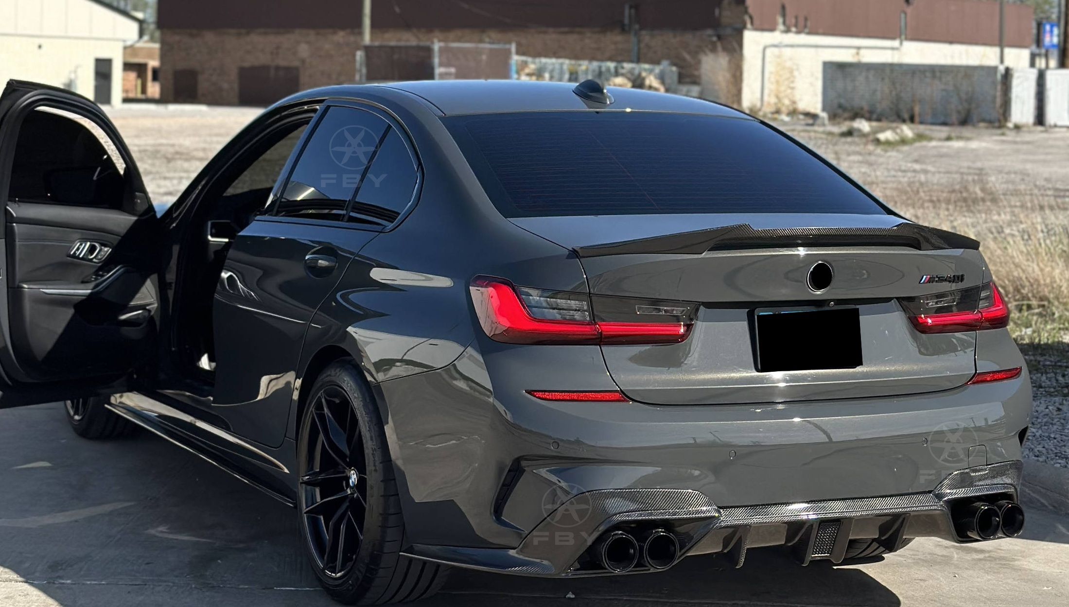 Carbon Fiber Rear Bumper 1