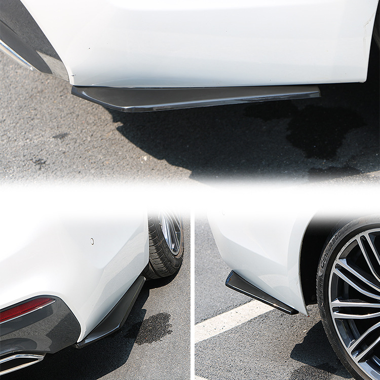 Car Body Kit Accessories Car Rear Bumper Spoilers Protector Lip Car Rear Bumper Lip Side Fin Skirts