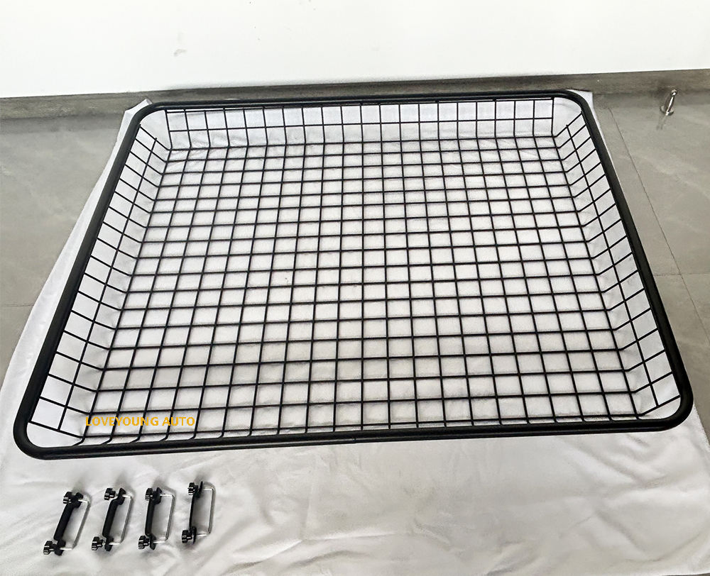Roof Basket Steel Roof Rack Basket Car Luggage Mount Luggage Rack
