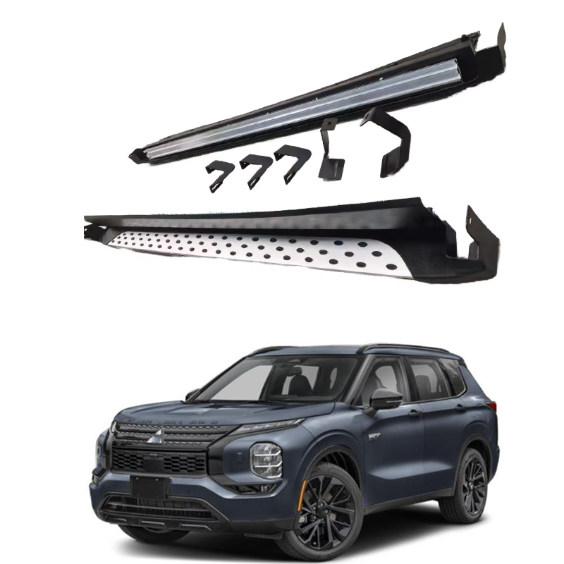 For Mitsubishi Outlander Aluminium Alloy Side Steps Heavy Duty Non Slip Running Board Off Road Exterior Replacement Parts