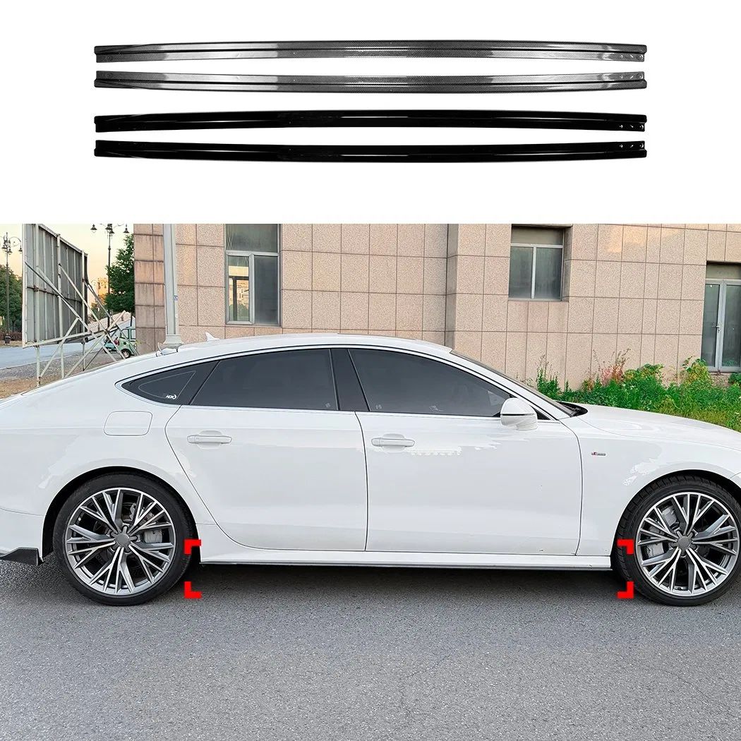 A7 Gloss Black Side Skirt for Audi A7 S7 C7 2011-2017 Car Accessories