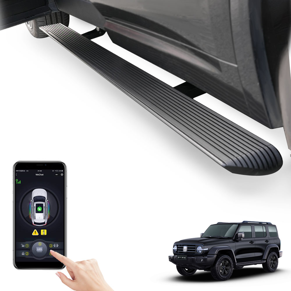 WJ Super Price LED Lights Car Padel SideSteps Electric Retractable Running Boards For GWM Tank 300