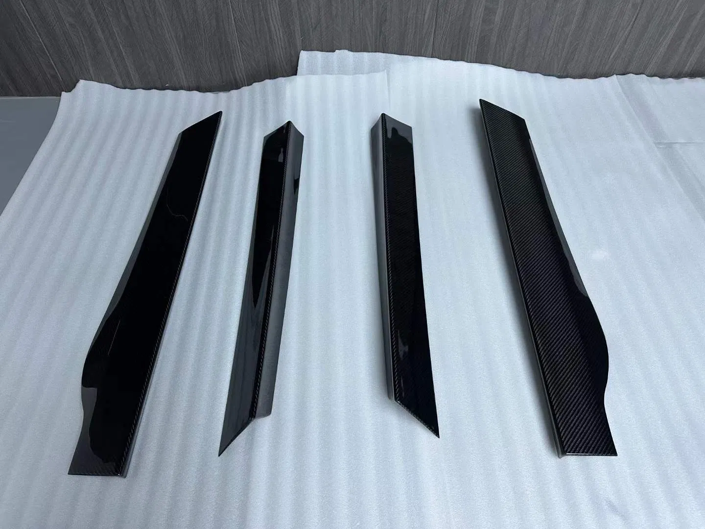 Dry Carbon Fiber Novite Style Welcome Pedal Car Front Lip Rear Diffuser Side Skirts Small Body Kit for Mclaren Gt