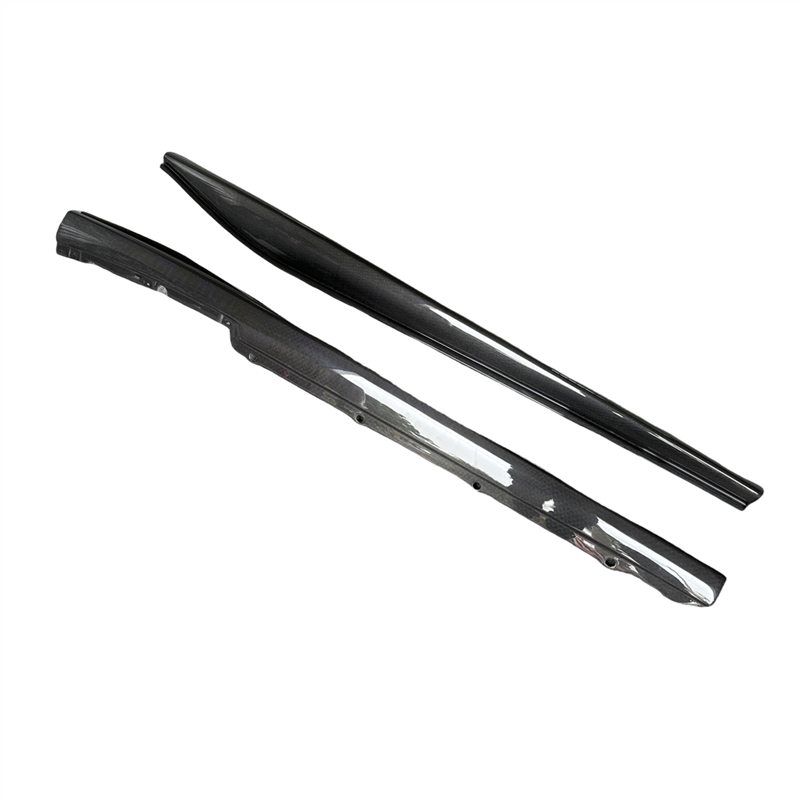 296 Gtb Wet Carbon Fiber Bodykit OEM Style Car Side Skirts Extension for Ferrari 296 Gtb