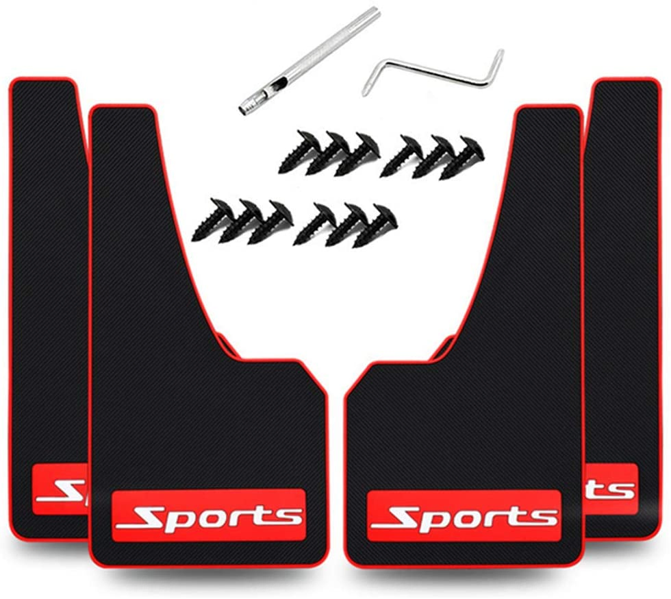 4 PCS Car Rubber Mudguard Mud Flaps Splash