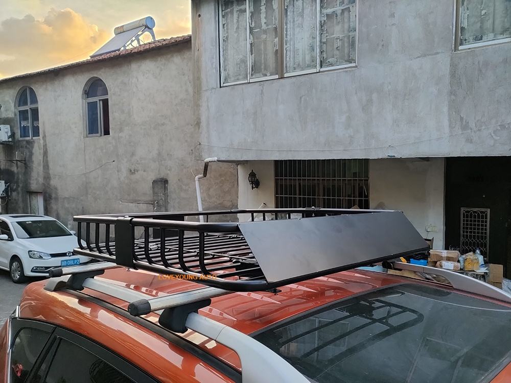 Dropshipping Universal Roof Rack Basket Cargo Luggage Carrier Steel Car Roof Basket
