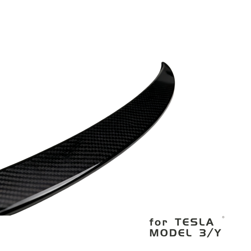 Lightweight Carbon Fiber Spoiler Wing for Tesla Model 3 and Y
