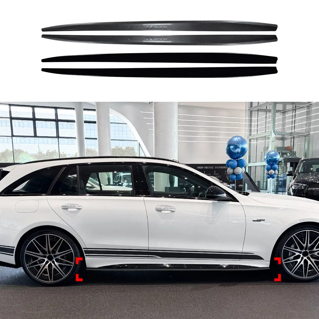 W206 Gloss Black Side Skirt for Mercedes Benz C Class W206 S206 Amg Line C43 2022+ Car Accessories