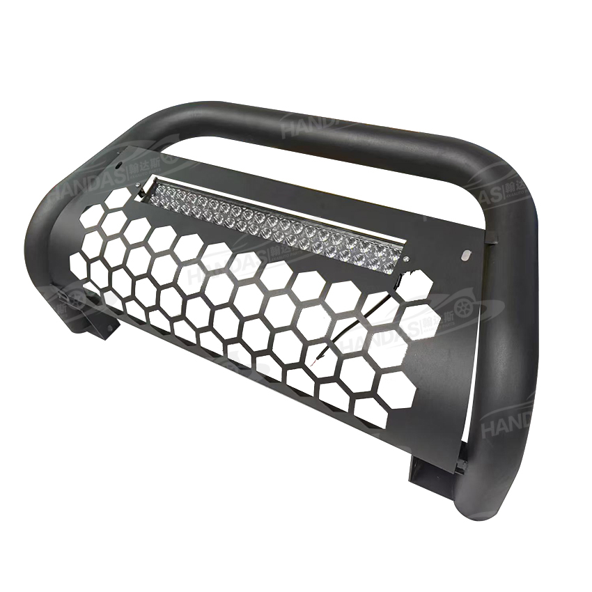 4X4 Pickup Accessories Car Bumper Guard Nudge Bar Front Grille Guard with LED Lights for Toyota Hilux Revo Vigo