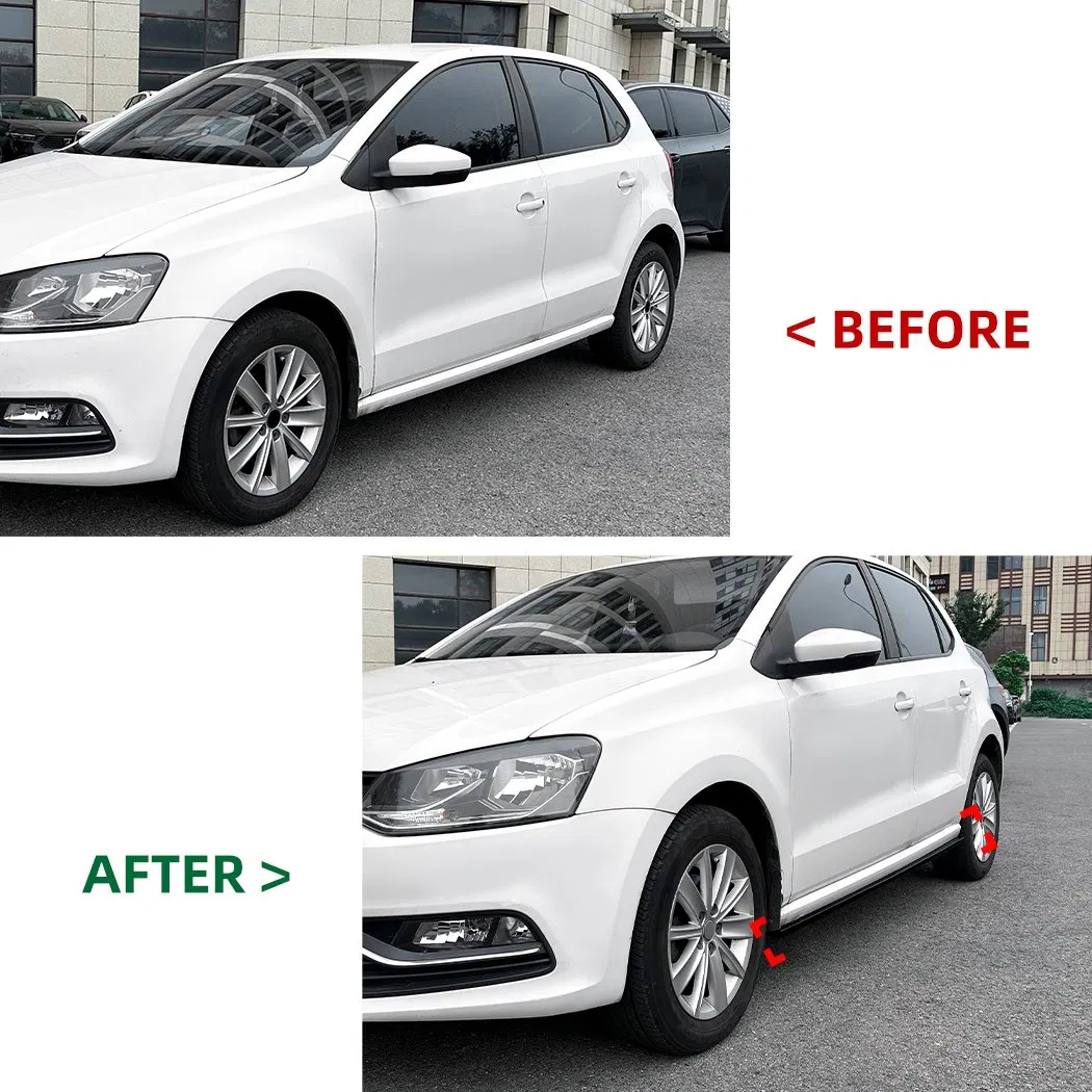 Polo ABS Side Skirts for VW Polo 6r 6c 2009-2017 Car Accessories
