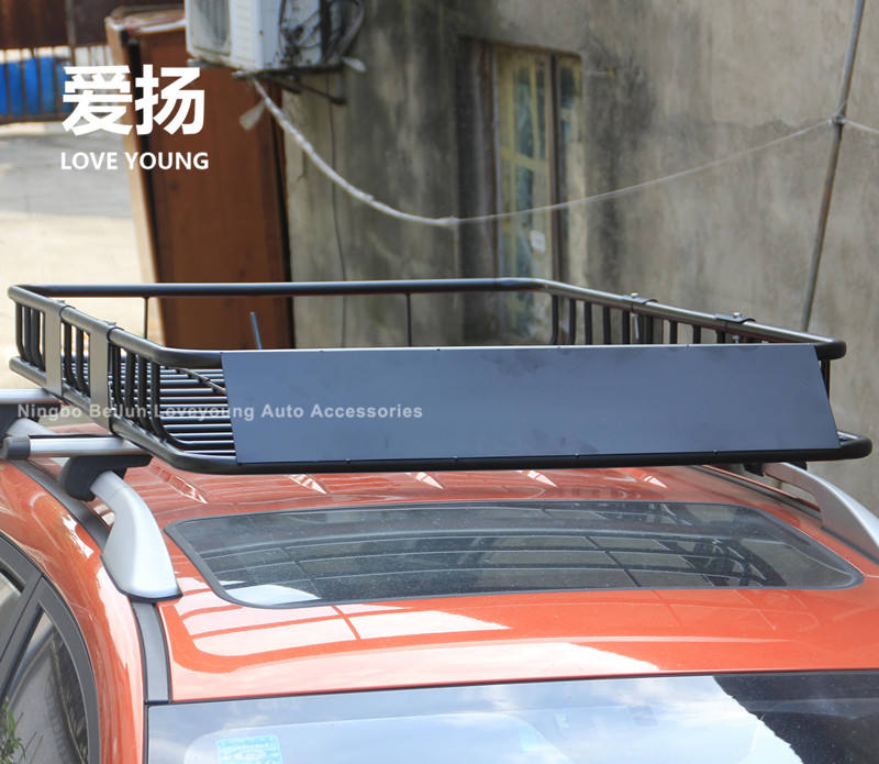 64" Universal Roof Rack Basket Cargo Carrier Extension Type Car Top for SUV
