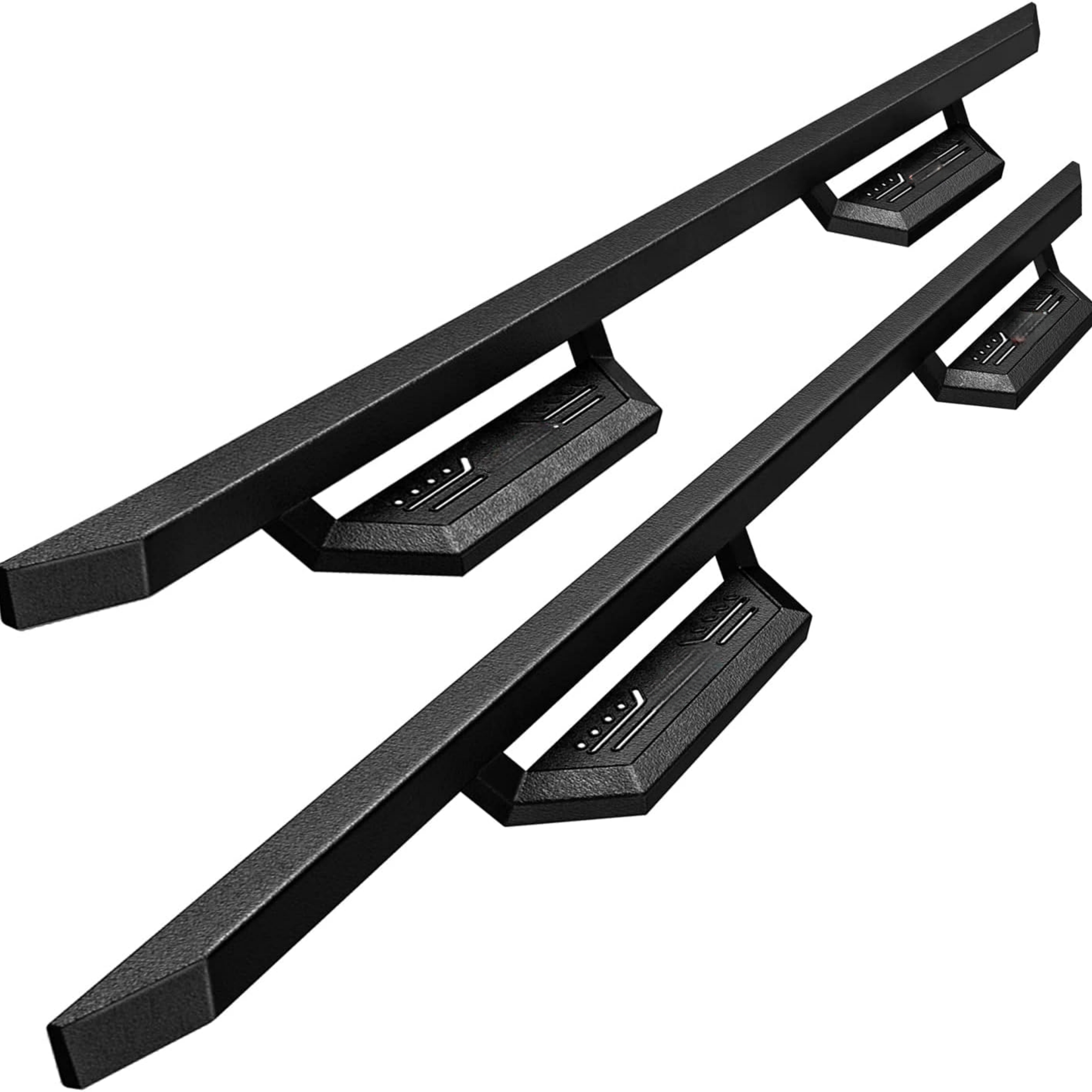 6 Inches Heavy Duty Steel Running Boards Side Steps Matte Black Easy Installation Auto Parts Universal for Ranger Silverado