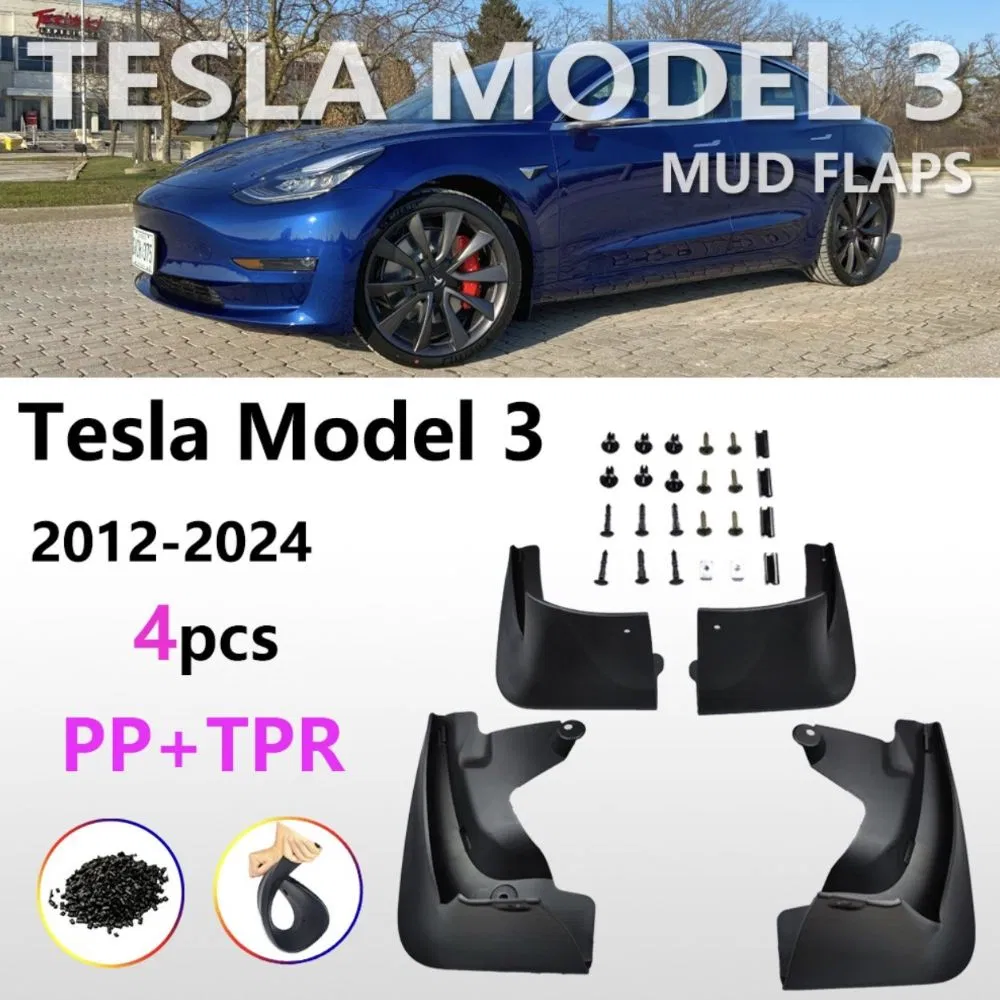 High-Quality Mud Flaps and Splash Guards for Tesla Model 3