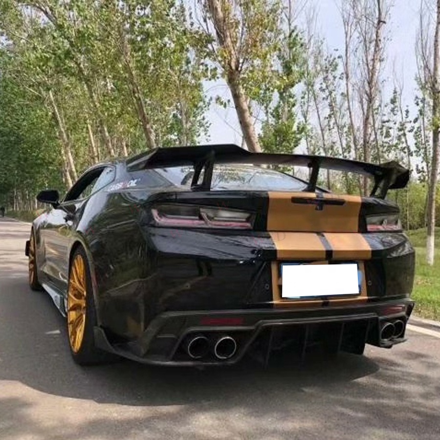 Carbon Fiber Rear Bumper Lip Diffuser for for Chevrolet Camaro ZL1 2017-2019 Rear Diffuser Spoiler Splitter Car Accessories