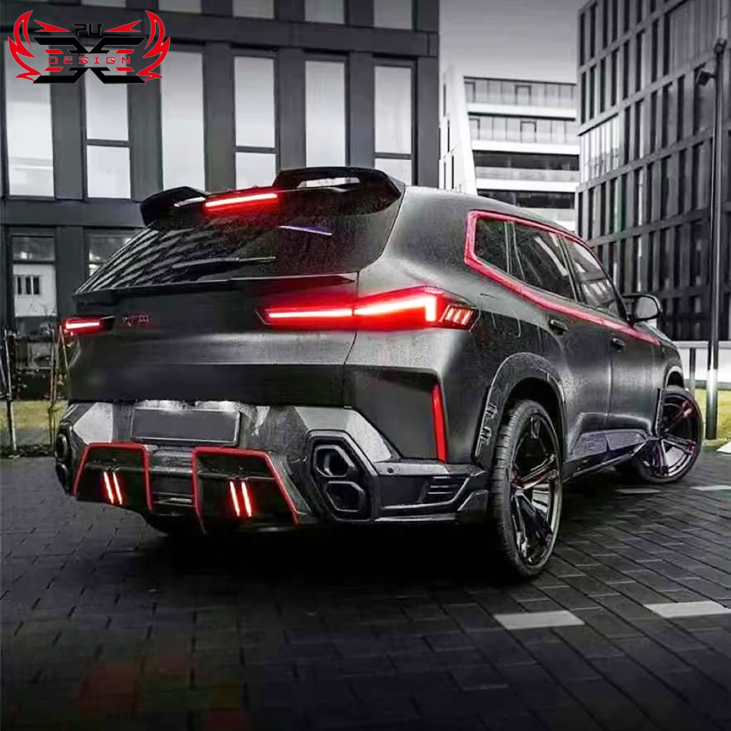 PU Carbon Wholesale New Product Dry Carbon Fiber Rear Diffuser for BMW XM G09 M Power LD Style Rear Bumper Lower Lip Body Kit