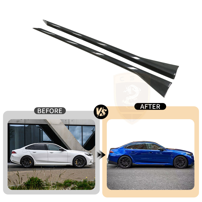 Dry Carbon Fiber MP Style Car Side Skirt for BMW M5 G90