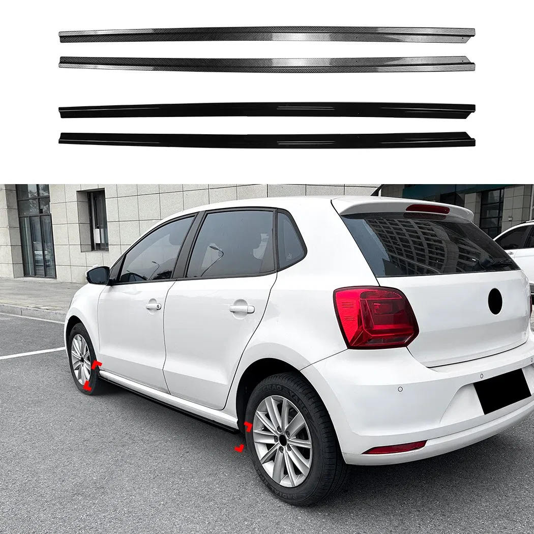 Polo ABS Side Skirts for VW Polo 6r 6c 2009-2017 Car Accessories