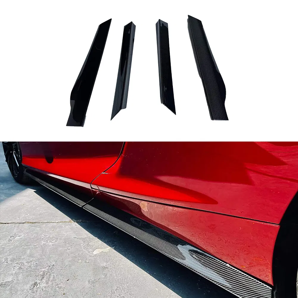 Dry Carbon Fiber Novite Style Welcome Pedal Car Front Lip Rear Diffuser Side Skirts Small Body Kit for Mclaren Gt