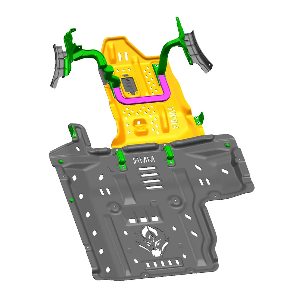 Auto Body Parts 4X4 Accessories Engine Cover Raptor Full Skid Plate Chassis Guard Board for Jeep Wrangler