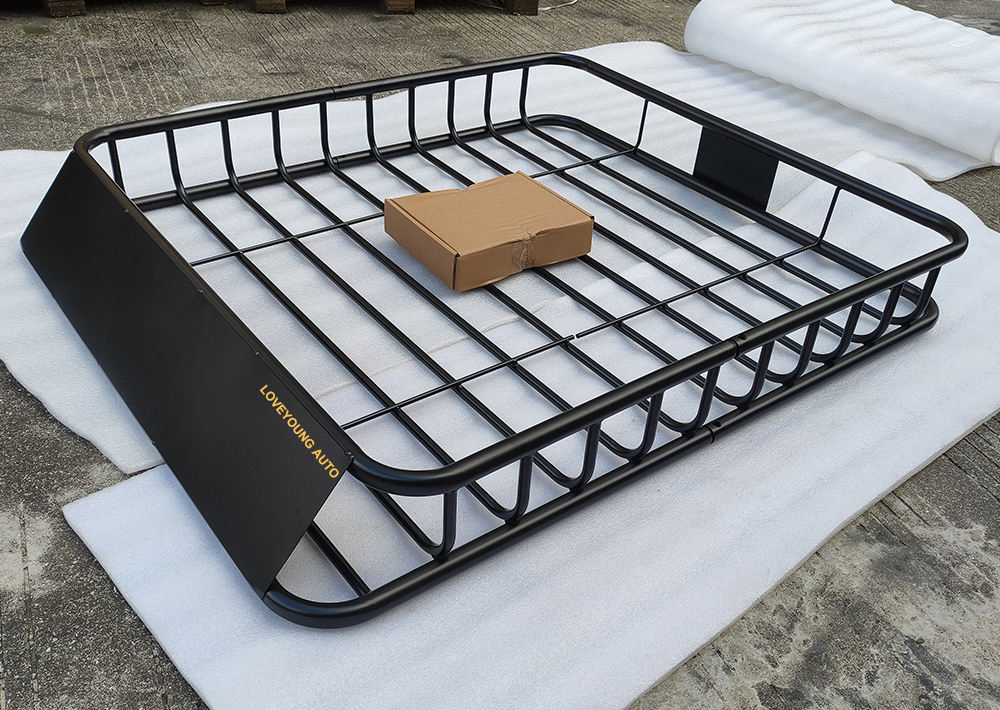 Car Roof Rack Cargo Basket with 1ookg Capacity Top Luggage Carrier Fit for SUV Truck Cars