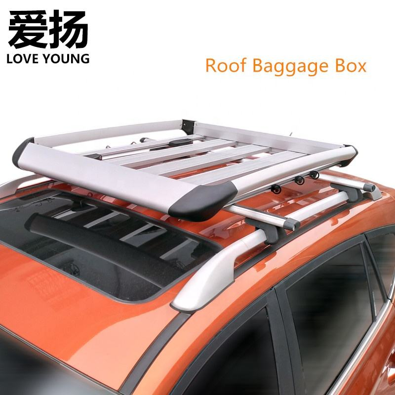 Aluminum Alloy SUV Roof Luggage Basket Cargo Rack Roof Rack Basket