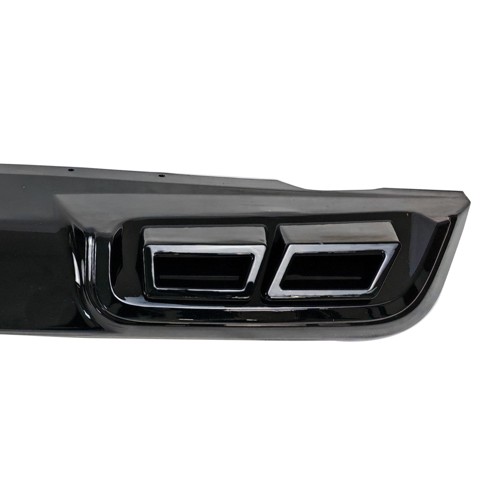 Rear Bumper Diffuser with Quad Exhaust Tips, Easy Bolt-On Setup, No Modification Needed