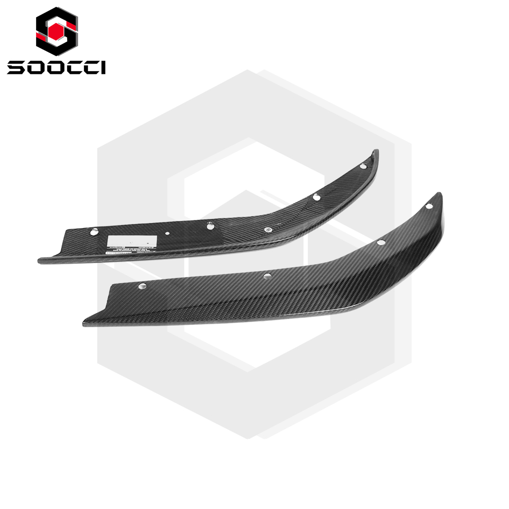Dry Carbon Fiber R44 Style M3 M4 Rear Side Splitter Set for BMW M3 G80 G81 M4 G82 G83 Rear Bumper Extension Piece Diffuser