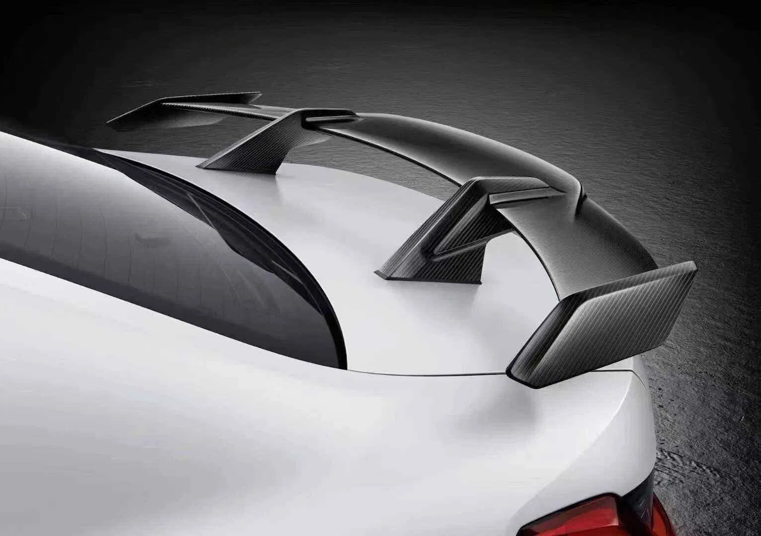 MP-Style Large Carbon Fiber Rear Trunk Spoiler Wing Suitable for BMW M2, M3, M4, G80, G82, 3, 4 M Series Cars