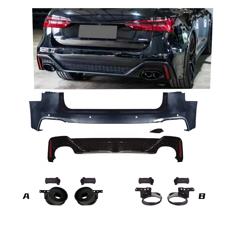 RS Style Front Bumper Body Kits for audi Facelift A6 Avant Avant 4A5 C8)2019-2022 Front Bumper Rear Bumper Rear Diffuser