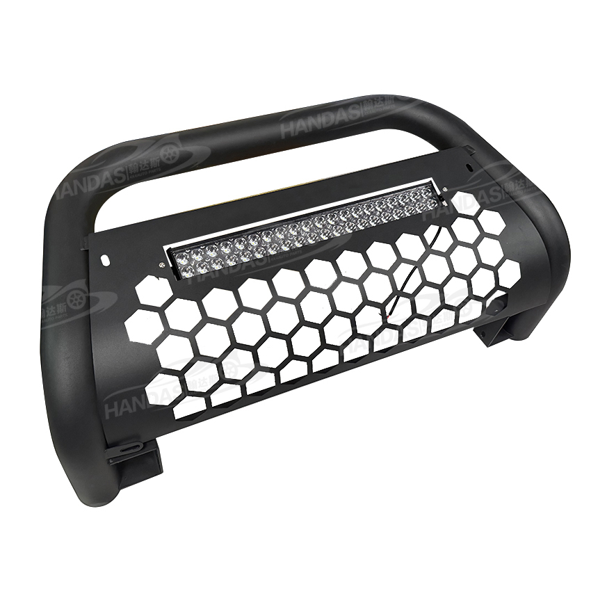 4X4 Pickup Accessories Car Bumper Guard Nudge Bar Front Grille Guard with LED Lights for Toyota Hilux Revo Vigo
