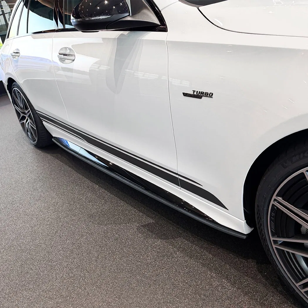 W206 Gloss Black Side Skirt for Mercedes Benz C Class W206 S206 Amg Line C43 2022+ Car Accessories