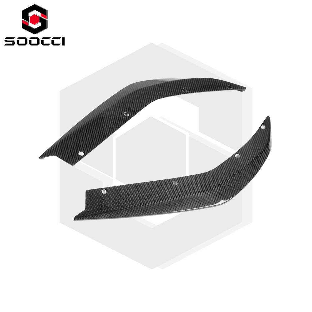 Dry Carbon Fiber R44 Style M3 M4 Rear Side Splitter Set for BMW M3 G80 G81 M4 G82 G83 Rear Bumper Extension Piece Diffuser