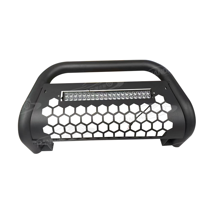 4X4 Pickup Accessories Car Bumper Guard Nudge Bar Front Grille Guard with LED Lights for Toyota Hilux Revo Vigo
