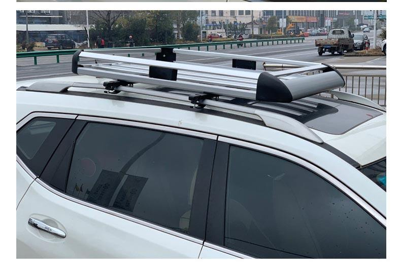 Aluminum Silver Universal Truck SUV Car Cargo Carrier Luggage Carrier Roof Rack 4X4 Basket