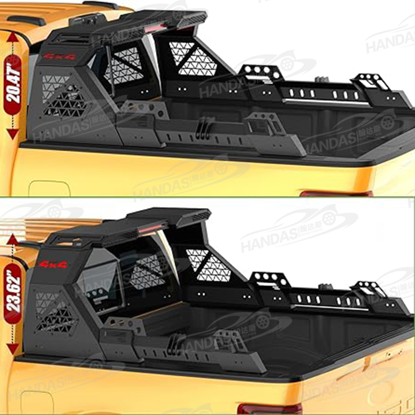 Universal Steel Roll Bar Accessories 4X4 Truck Bed Rear Racks Roll Bars for Hilux Revo Dmax Ranger