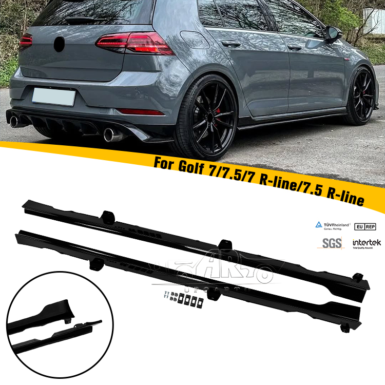 Automotive Parts Gti TCR Style Side Skirt for VW Golf 7 7.5 7 R-Line 7.5 R-Line Car