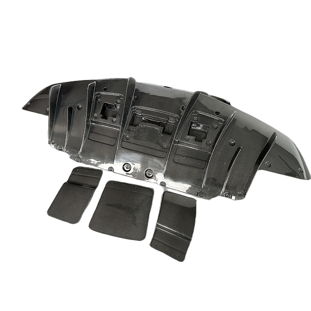 New Arrival N Style Carbon Fiber Rear Bumper Diffuser for 2021 Ferrari F8 Tributo Spider Rear Diffuser Rear Spoiler