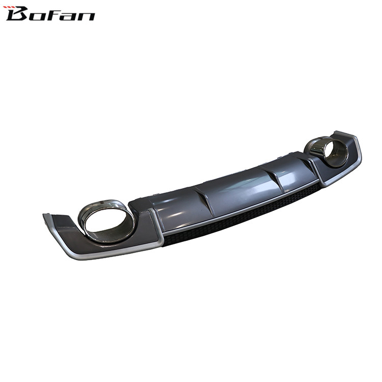 RS3 Style Car Bumper PP Material Rear Diffuser With Tips for AUDI A3 Sedan Normal 2013-2016