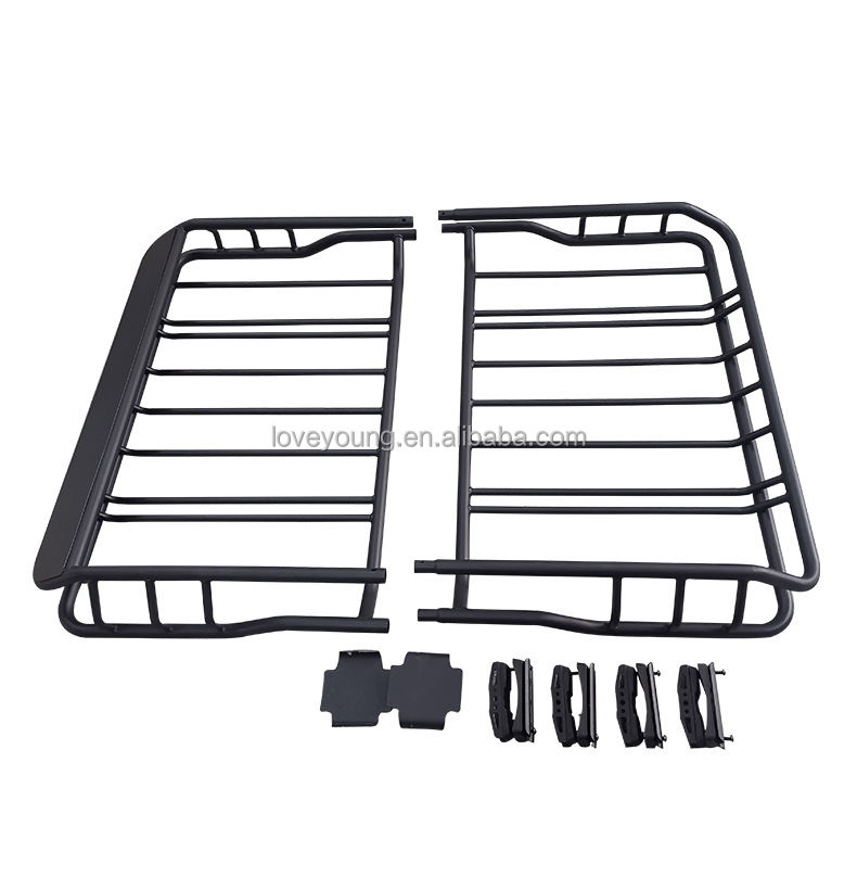 Split Type Universal Roof Luggage Rack Cargo Carrier Basket