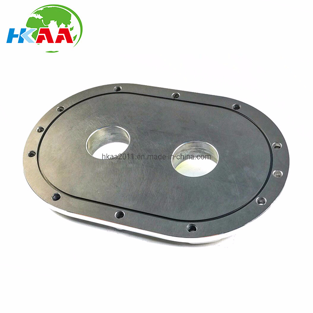 CNC Machined Symmetrical Billet Front Bearing Plate, Hard Anodized