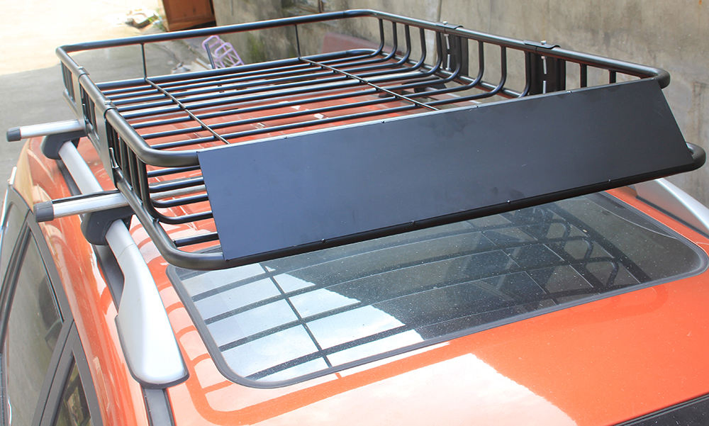 64" Universal Roof Rack Basket Cargo Carrier Extension Type Car Top for SUV