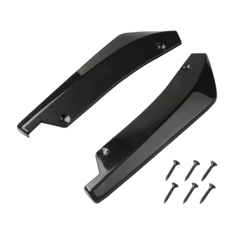 Car Body Kit Accessories Car Rear Bumper Spoilers Protector Lip Car Rear Bumper Lip Side Fin Skirts